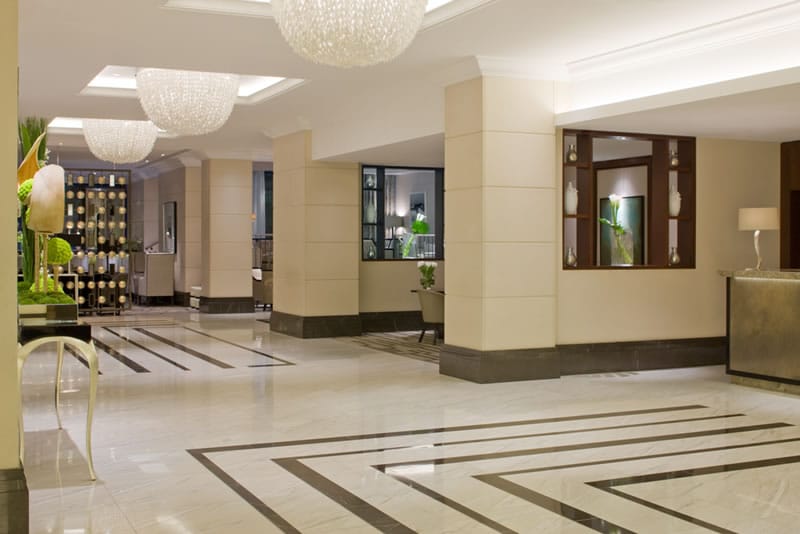 Hotel's Lobby Tiles Cleaning